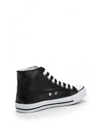 Женские черные кожаные кеды от Zona3