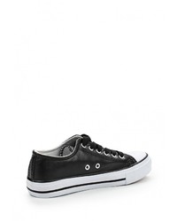 Женские черные кожаные кеды от Zona3