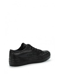 Женские черные кожаные кеды от Zona3