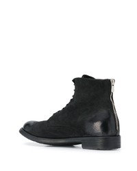 Мужские черные кожаные классические ботинки от Officine Creative