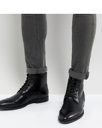 Мужские черные кожаные классические ботинки от ASOS DESIGN