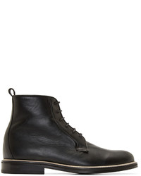 Мужские черные кожаные классические ботинки от Carven