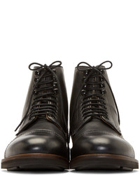 Мужские черные кожаные классические ботинки от Hudson