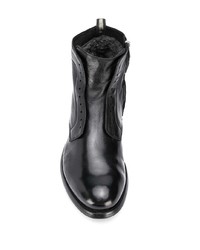 Мужские черные кожаные классические ботинки от Officine Creative