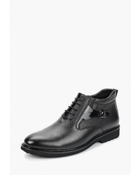 Мужские черные кожаные классические ботинки от Marco Lippi