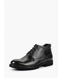 Мужские черные кожаные классические ботинки от Marco Lippi