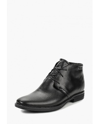 Мужские черные кожаные классические ботинки от Mr.Dan