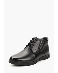 Мужские черные кожаные классические ботинки от Pierre Cardin