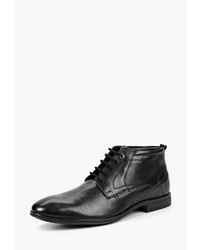 Мужские черные кожаные классические ботинки от s.Oliver