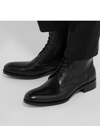 Мужские черные кожаные классические ботинки от Salle Privée