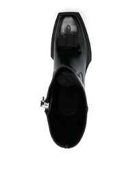 Мужские черные кожаные ковбойские сапоги от VTMNTS