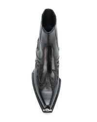 Женские черные кожаные ковбойские сапоги от Calvin Klein 205W39nyc