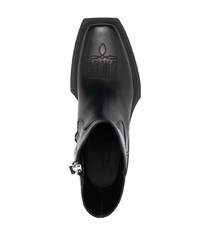 Мужские черные кожаные ковбойские сапоги от VTMNTS