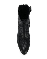 Женские черные кожаные ковбойские сапоги от Marc Ellis