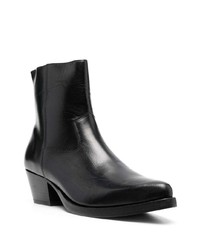 Мужские черные кожаные ковбойские сапоги от Ernest W. Baker