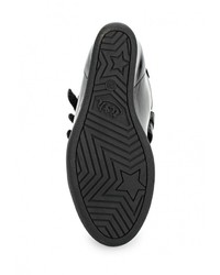 Черные кожаные кроссовки на танкетке от Ash