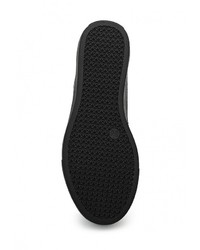 Черные кожаные кроссовки на танкетке от Ideal