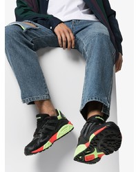 Мужские черные кожаные кроссовки с принтом от adidas