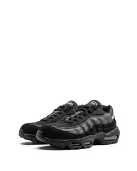 Мужские черные кожаные кроссовки от Nike