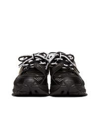 Мужские черные кожаные кроссовки от Li-Ning