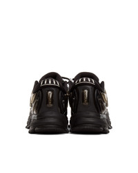 Мужские черные кожаные кроссовки от Li-Ning