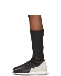 Мужские черные кожаные кроссовки от Rick Owens
