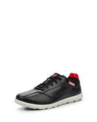 Мужские черные кожаные кроссовки от Caterpillar