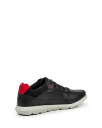 Мужские черные кожаные кроссовки от Caterpillar