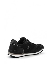 Мужские черные кожаные кроссовки от Champion