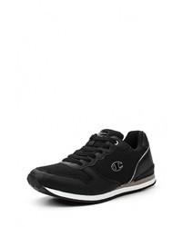 Мужские черные кожаные кроссовки от Champion