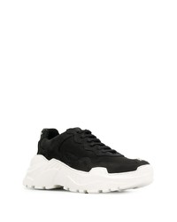 Мужские черные кожаные кроссовки от Philipp Plein