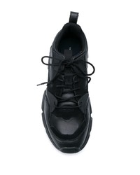 Мужские черные кожаные кроссовки от Tommy Hilfiger