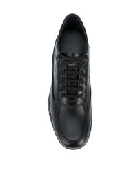 Мужские черные кожаные кроссовки от Hogan
