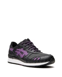 Мужские черные кожаные кроссовки от Asics