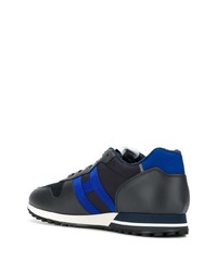 Мужские черные кожаные кроссовки от Hogan