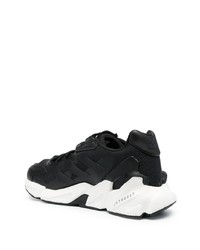 Мужские черные кожаные кроссовки от adidas