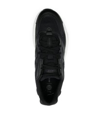 Мужские черные кожаные кроссовки от adidas