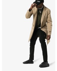 Мужские черные кожаные кроссовки от Y-3