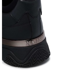 Мужские черные кожаные кроссовки от Mallet Footwear