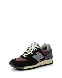 Мужские черные кожаные кроссовки от New Balance