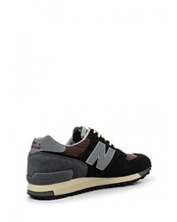 Мужские черные кожаные кроссовки от New Balance