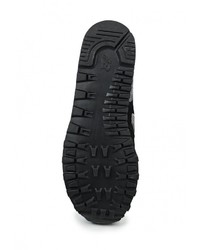 Мужские черные кожаные кроссовки от New Balance