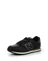 Мужские черные кожаные кроссовки от New Balance