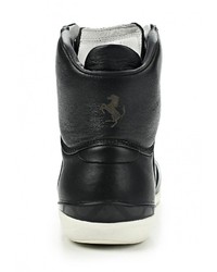 Мужские черные кожаные кроссовки от Puma