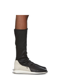 Мужские черные кожаные кроссовки от Rick Owens