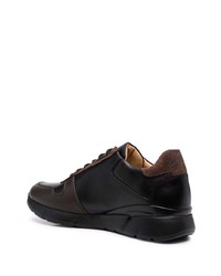 Мужские черные кожаные кроссовки от Billionaire