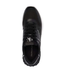 Мужские черные кожаные кроссовки от Calvin Klein