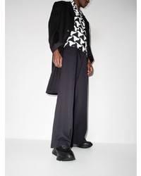 Мужские черные кожаные кроссовки от Alexander McQueen