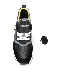 Мужские черные кожаные кроссовки от Diesel