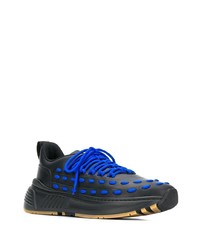 Мужские черные кожаные кроссовки от Bottega Veneta